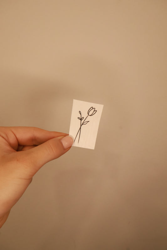 Tulip Temporary Tattoo