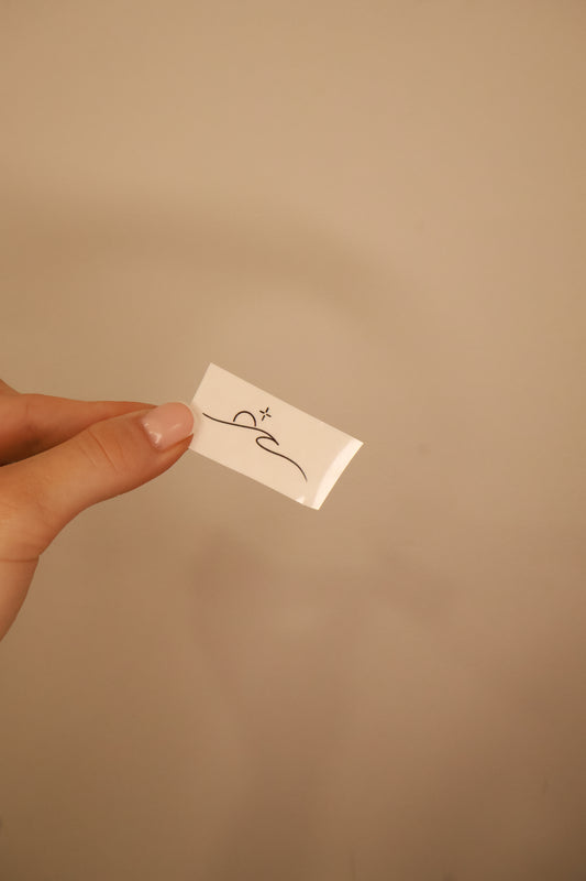 Wave temporary tattoo