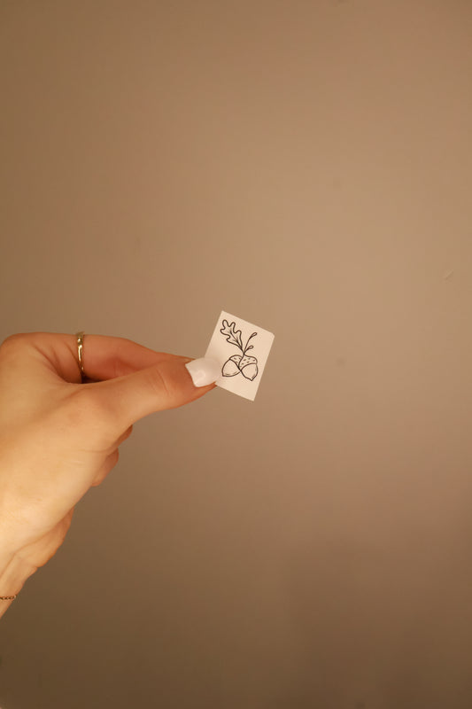 Acorn Temporary Tattoo