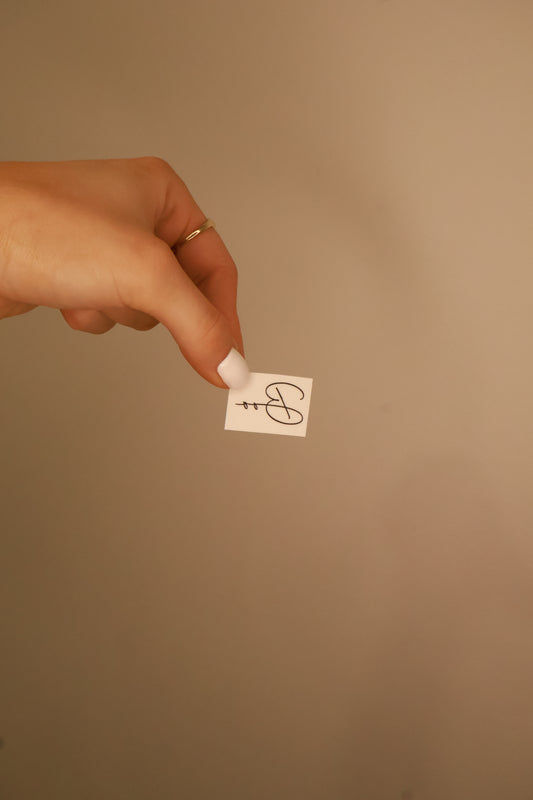 'Boo' Temporary Tattoo