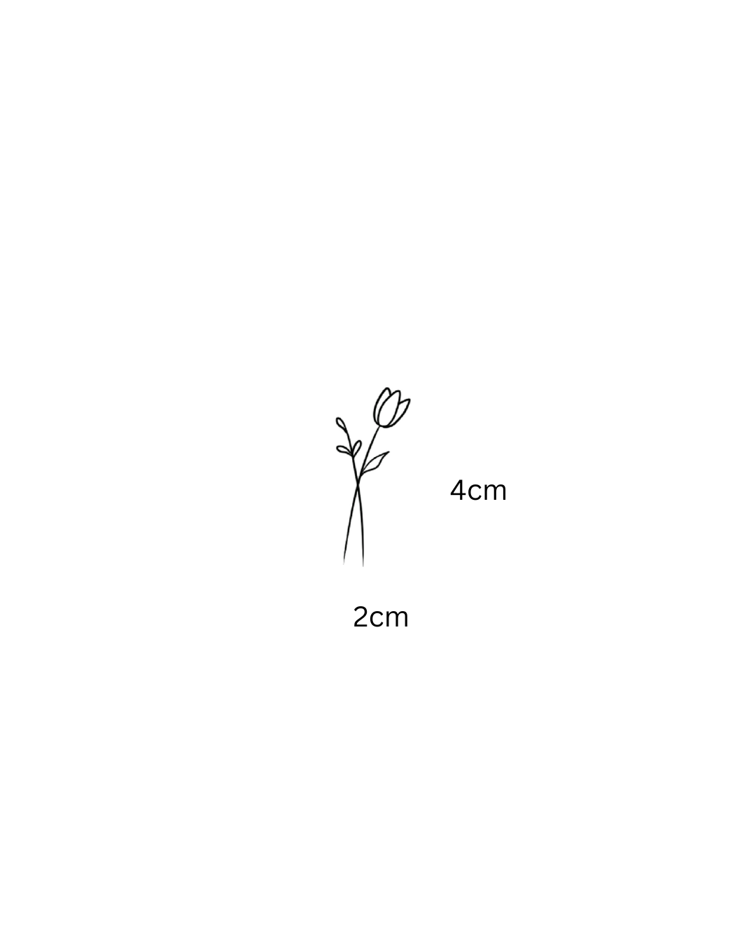 Tulip Temporary Tattoo