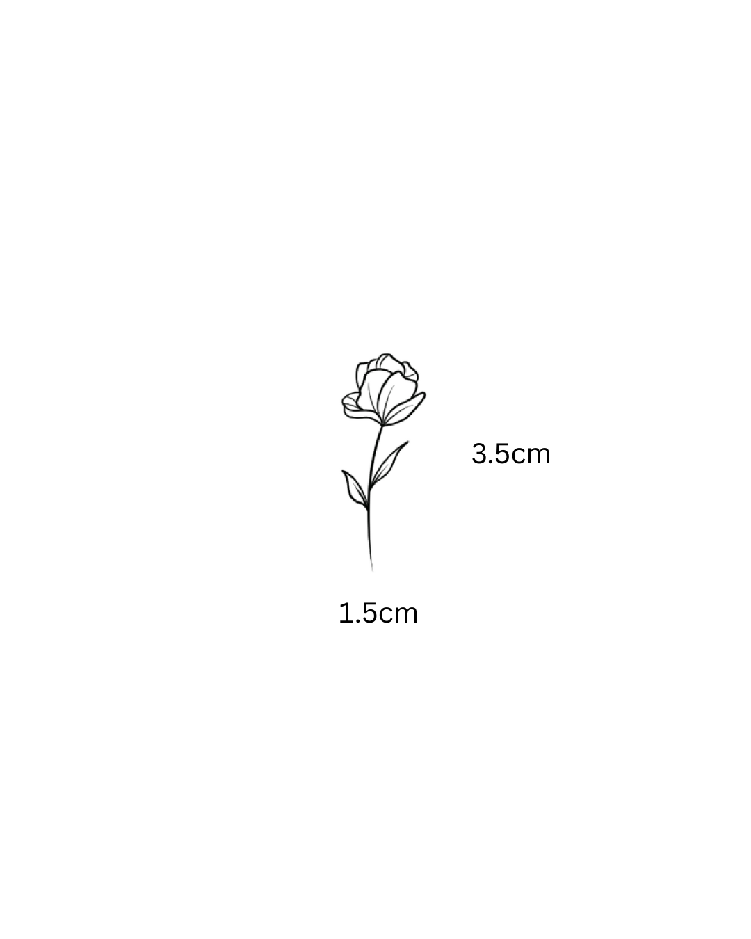 Peony Temporary Tattoo
