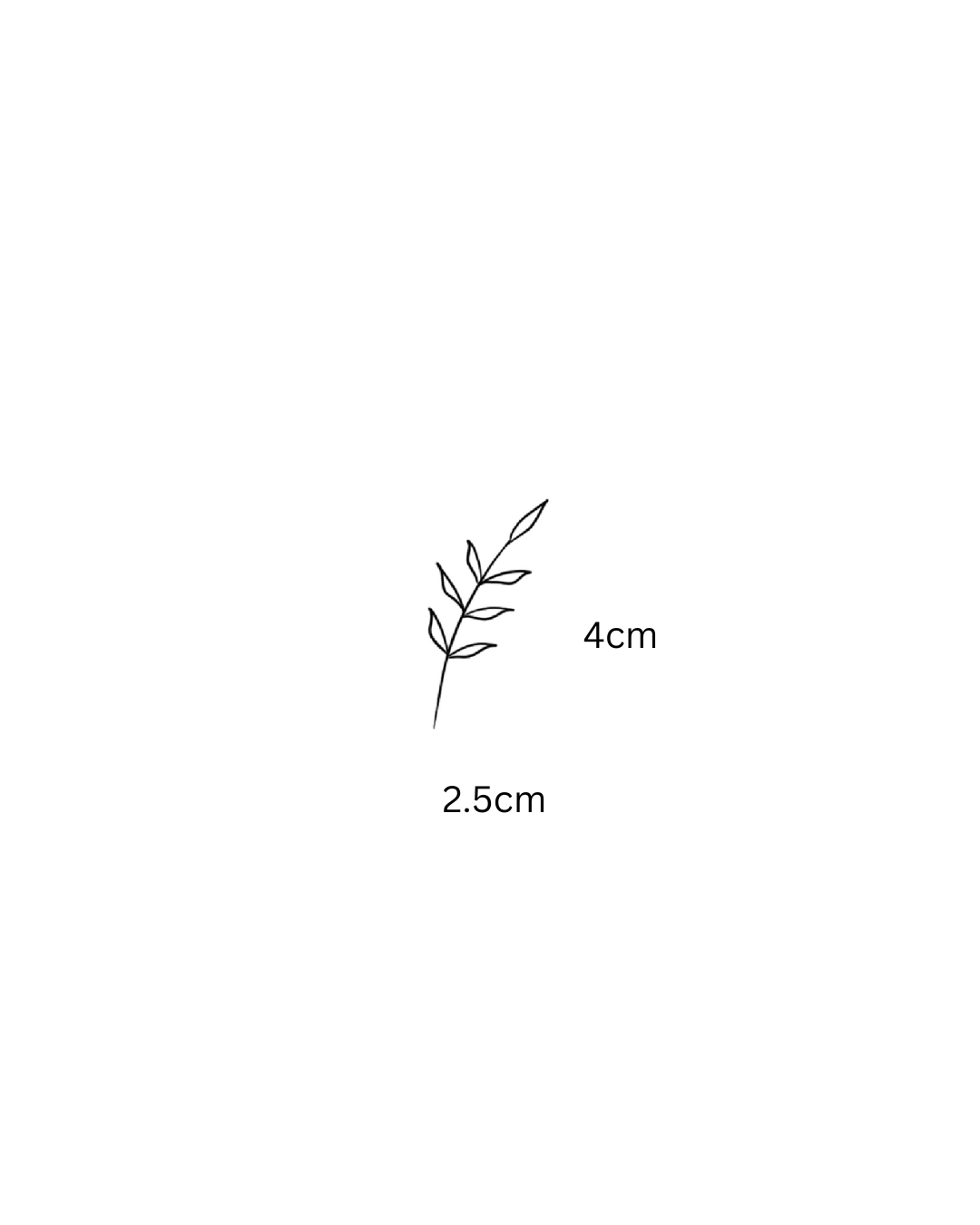 Leaf temporary tattoo