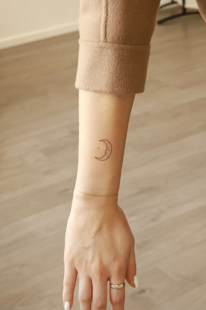 Moon Temporary Tattoo