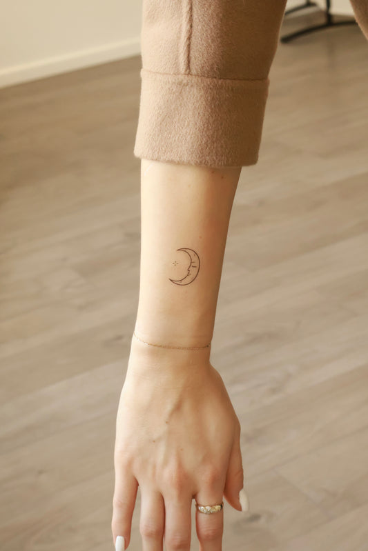 Moon Temporary Tattoo