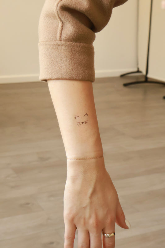 Cat Temporary Tattoo