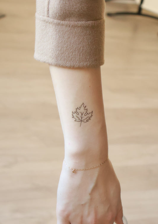 Leaf Temporary Tattoo