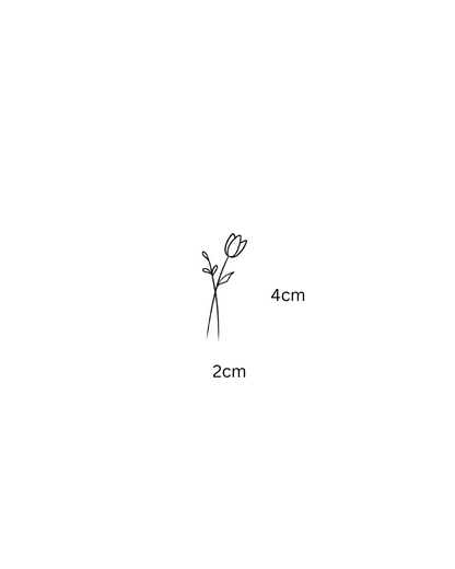 Tulip Temporary Tattoo